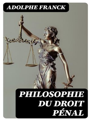 cover image of Philosophie du droit pénal